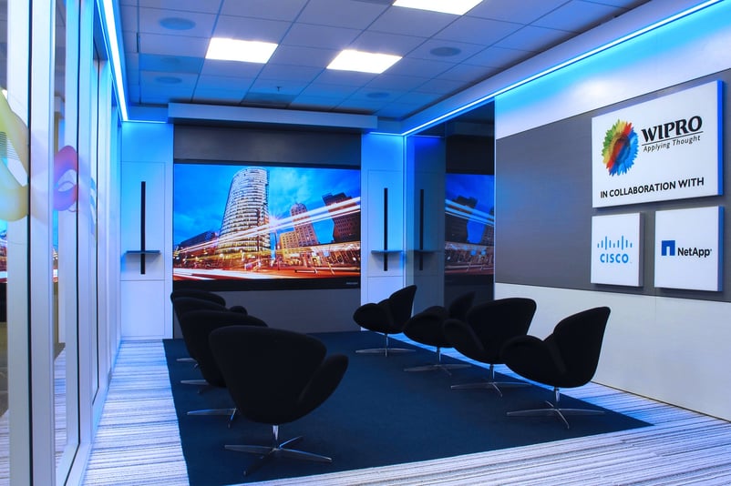 Experience система. Wipro. Video Wall Systems. Experience Center.