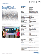 Prysm 86 Visual Workplace Spec Sheet