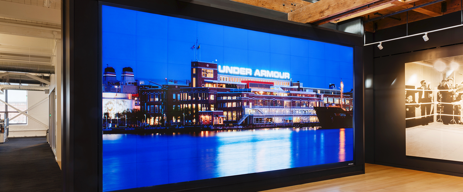 Prysm Video Wall at Under Armour